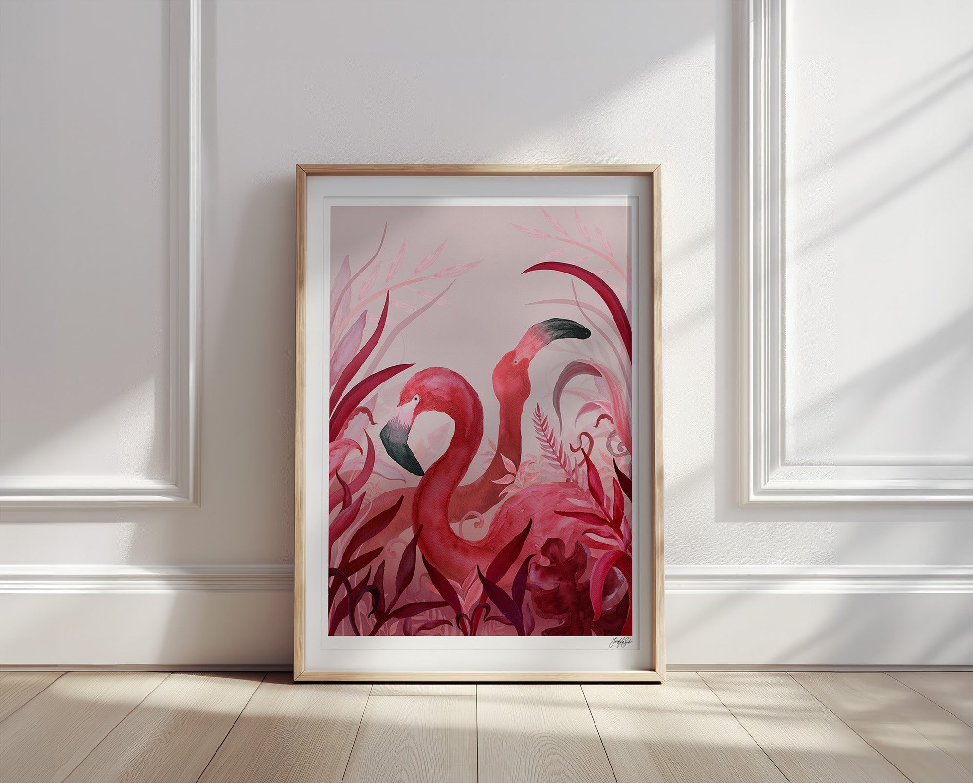 Flamingo Frolic | Art Print