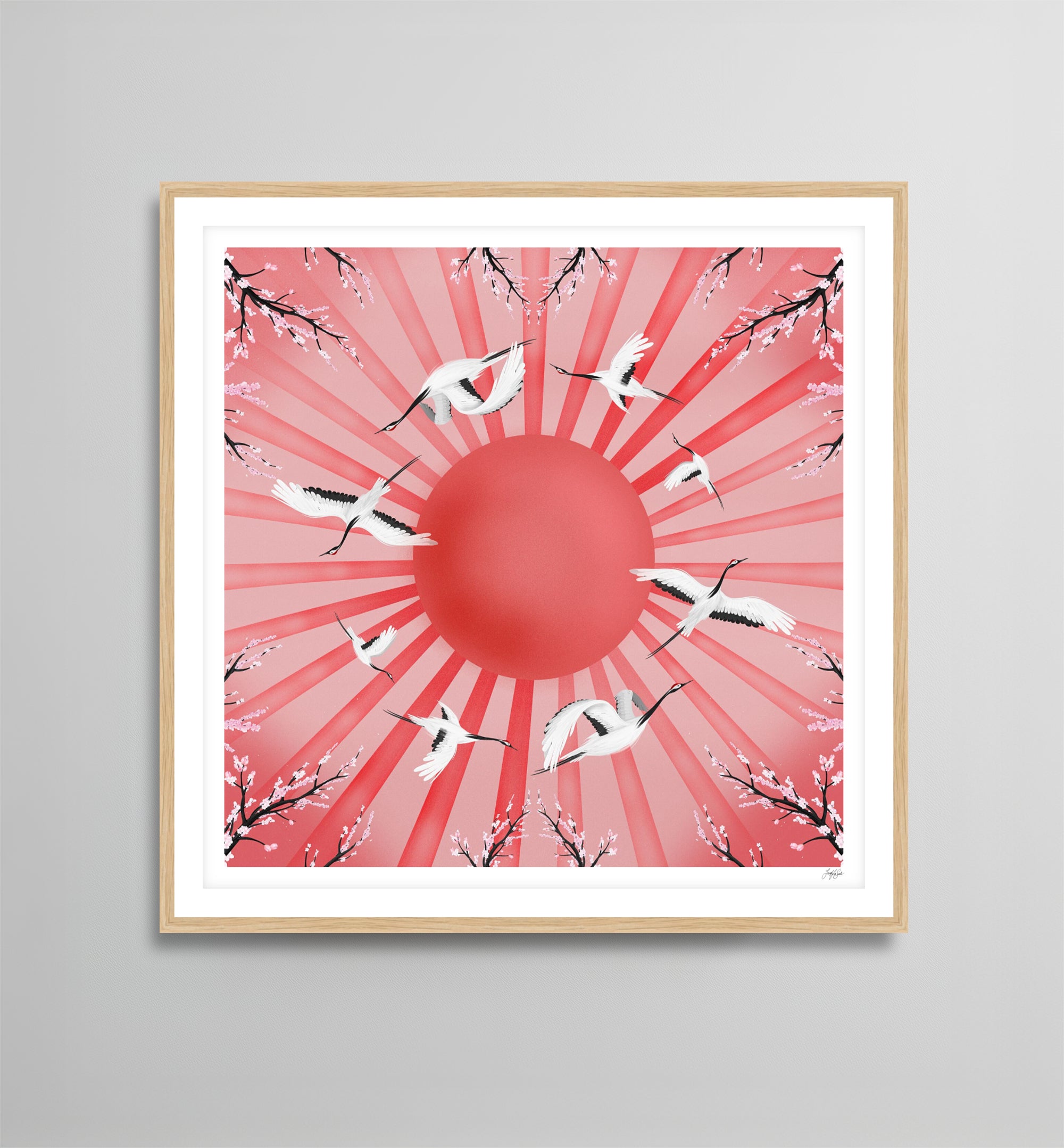 アート・デザイン・音楽 Noritake OPEN EYES (silkscreen in frame) Cherry Blossom Dance Art Print – Joseph Lee Sankar | Art Store