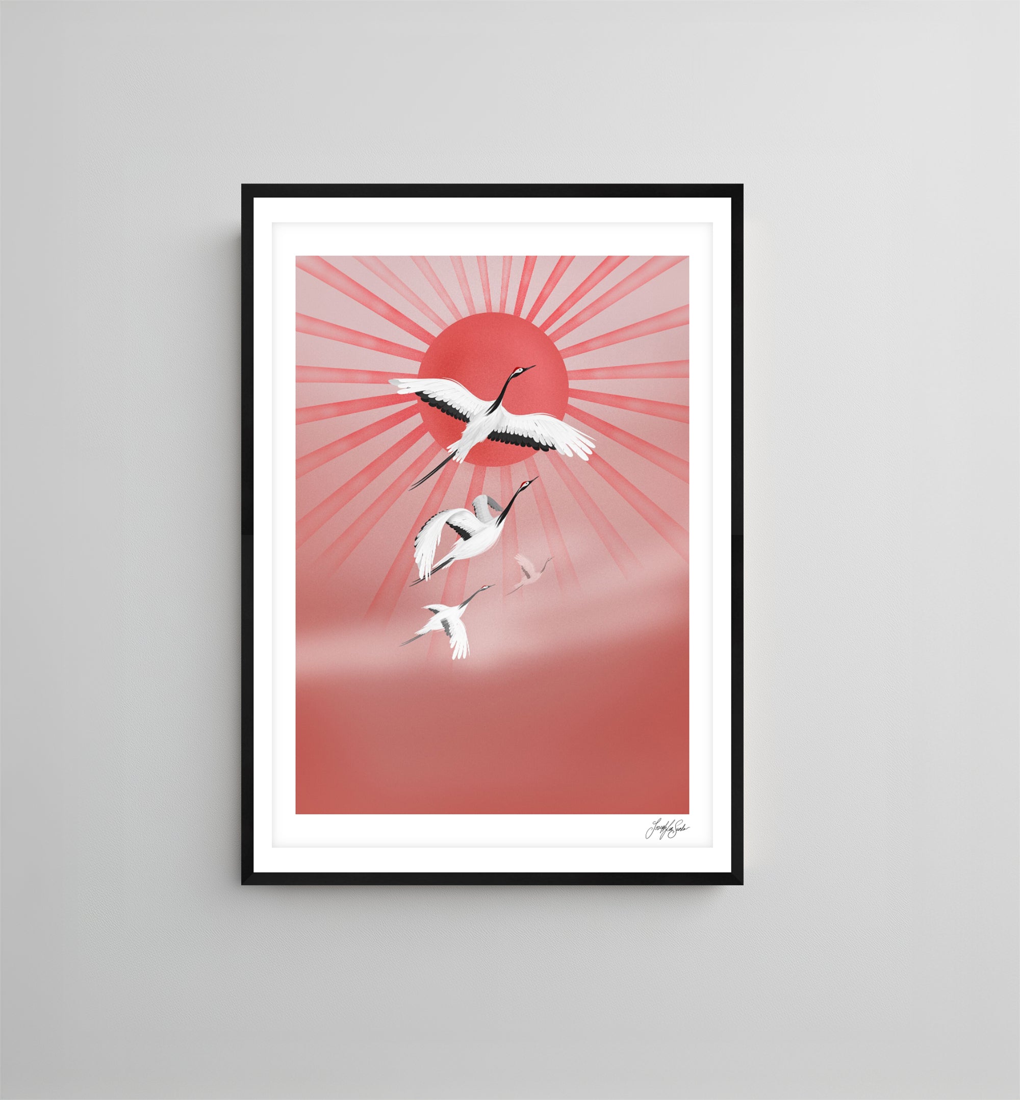 Soaring into the Sunset | Art Print-7