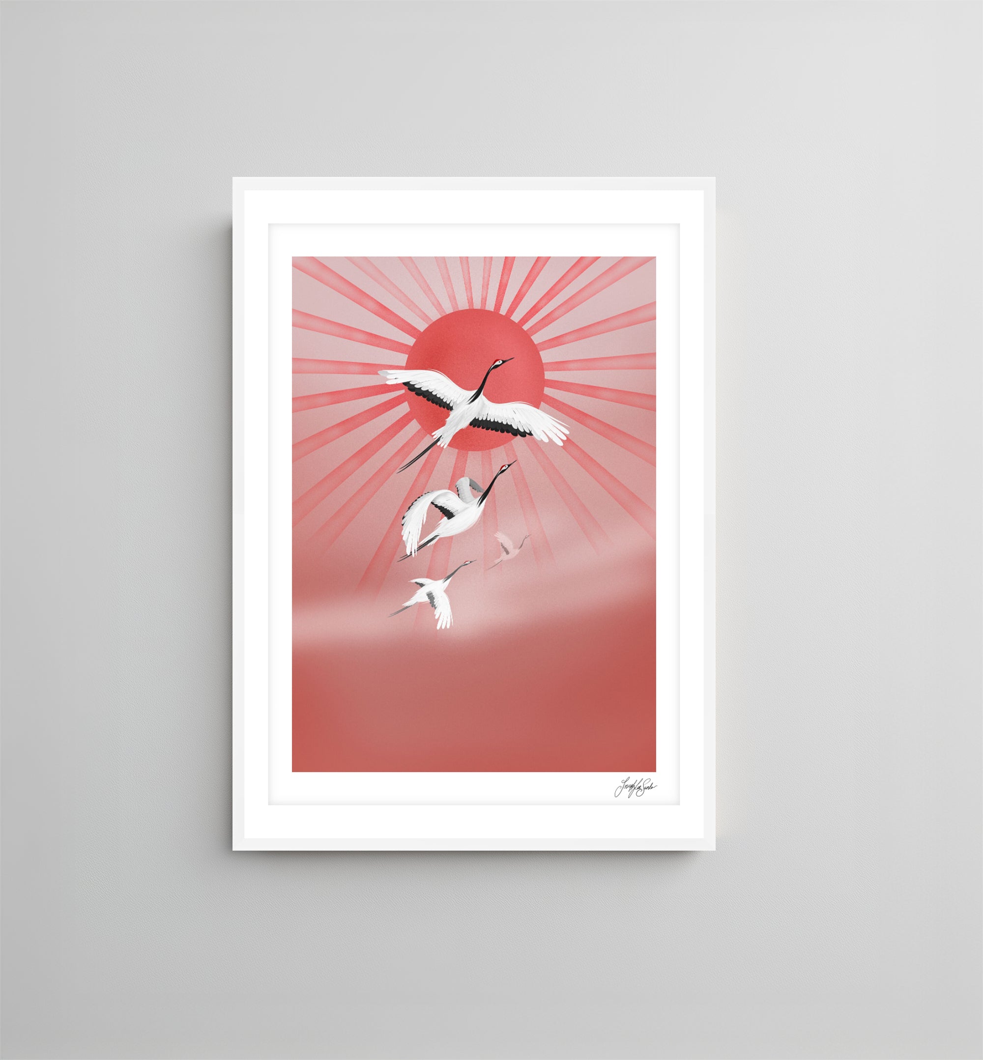 Soaring into the Sunset | Art Print-8