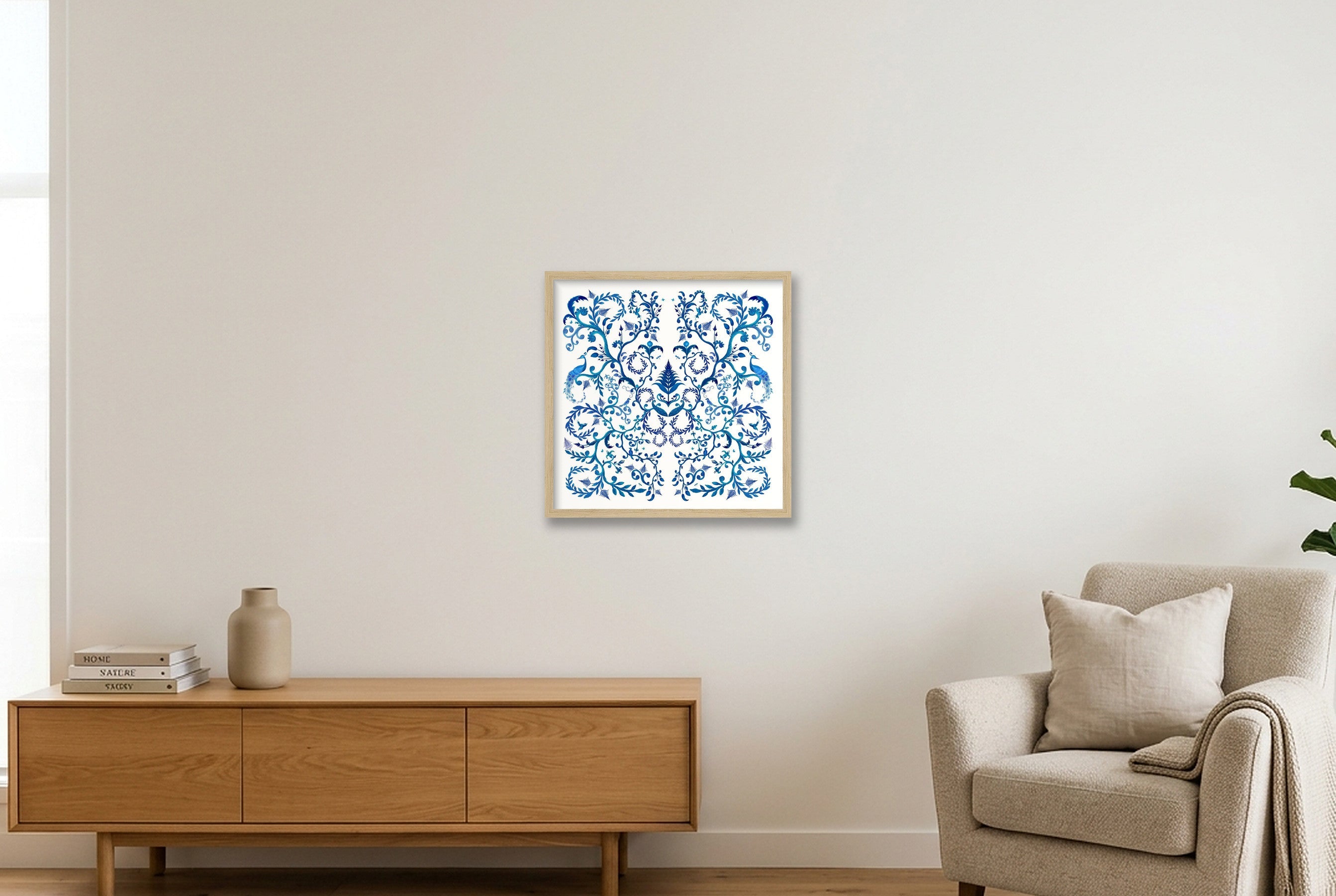 Test — 40×40cm, 16×16" Oak Frame